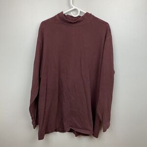 Duluth Trading Co Mens Red Shirt XL Relaxed Fit Longtail T‎ Long Sleeve